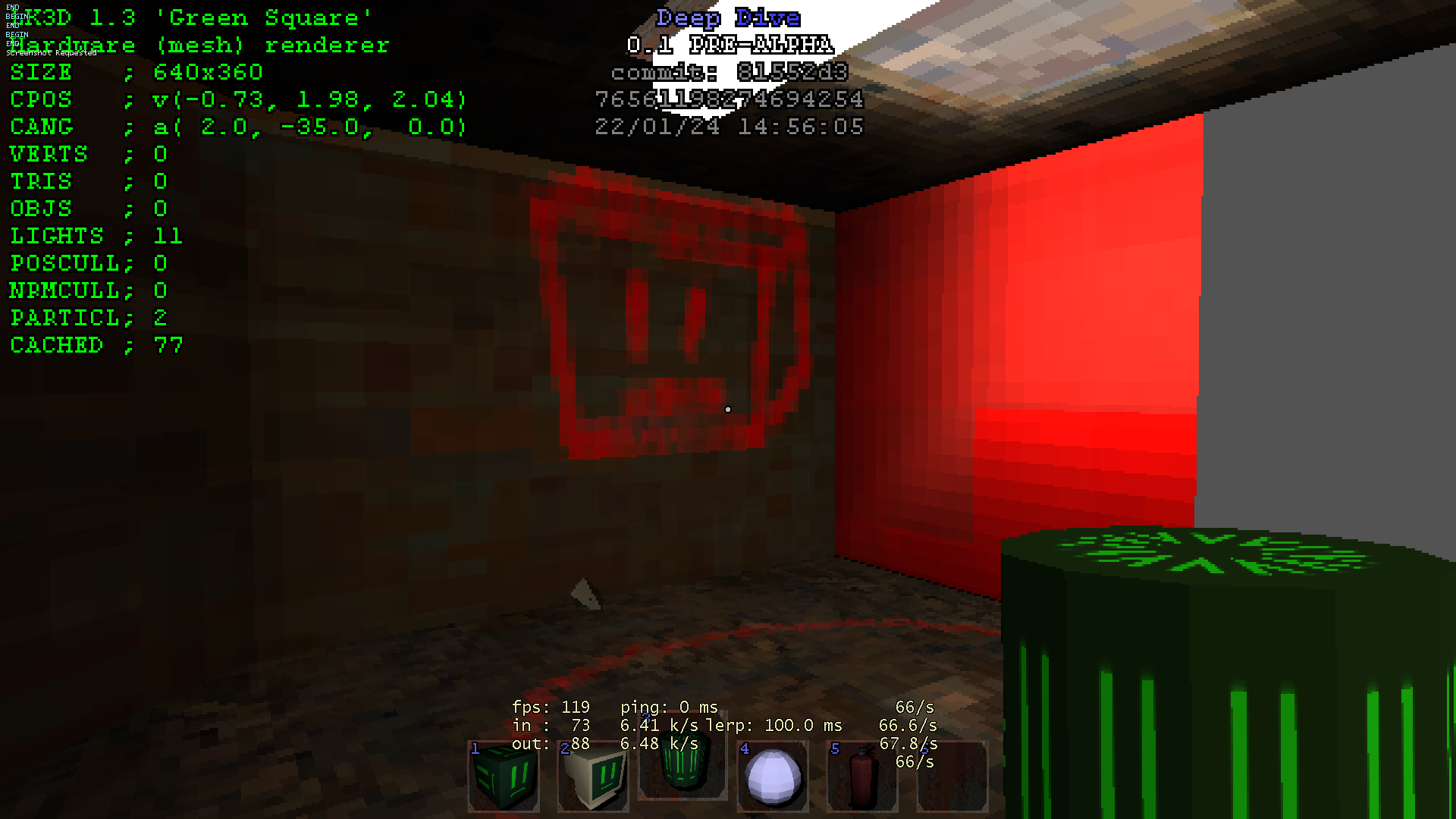 Deep Dive, Wall spray painted